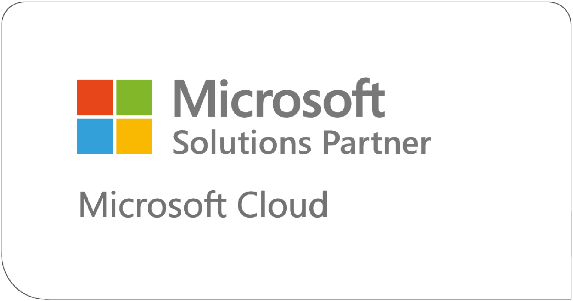 Microsoft Solutions Partner - Microsoft Cloud Logo Image